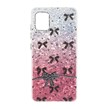 قاب ice پاپیونی نگین دار دور مات Samsung Galaxy A51 / M40s - صورتی