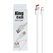 کابل شارژ فست King Cell Type-C - سفید - ASP (گارانتی شش ماهه آروین) (پک ضعیف)