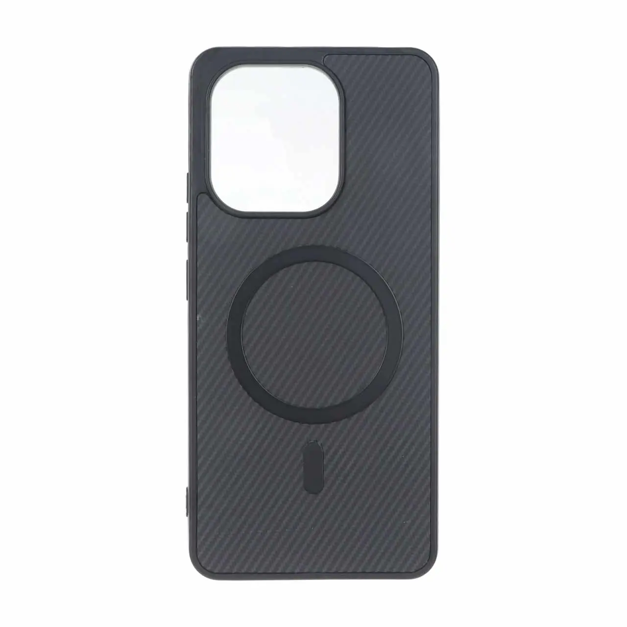 قاب هاشور MagSafe فلزی Xiaomi Redmi Note 13 4G - مشکی