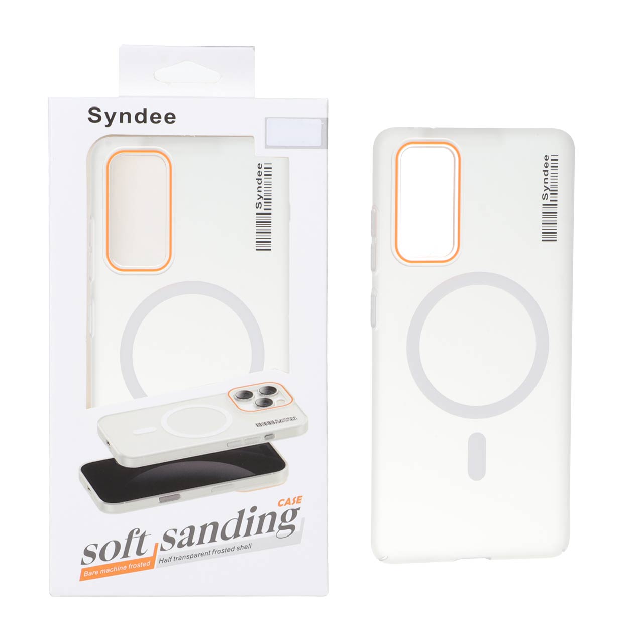 قاب اورجینال Syndee پشت مات MagSafe مدل Samsung Galaxy S20 FE - سفید (پک دار)