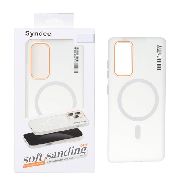 قاب اورجینال Syndee پشت مات MagSafe مدل Samsung Galaxy S20 FE - سفید (پک دار)
