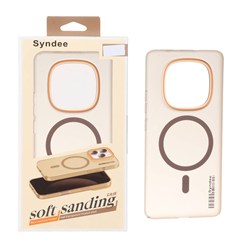 قاب اورجینال Syndee پشت مات MagSafe مدل Xiaomi Redmi Note 15 / Poco M8 5G - قهوه ای (پک دار)