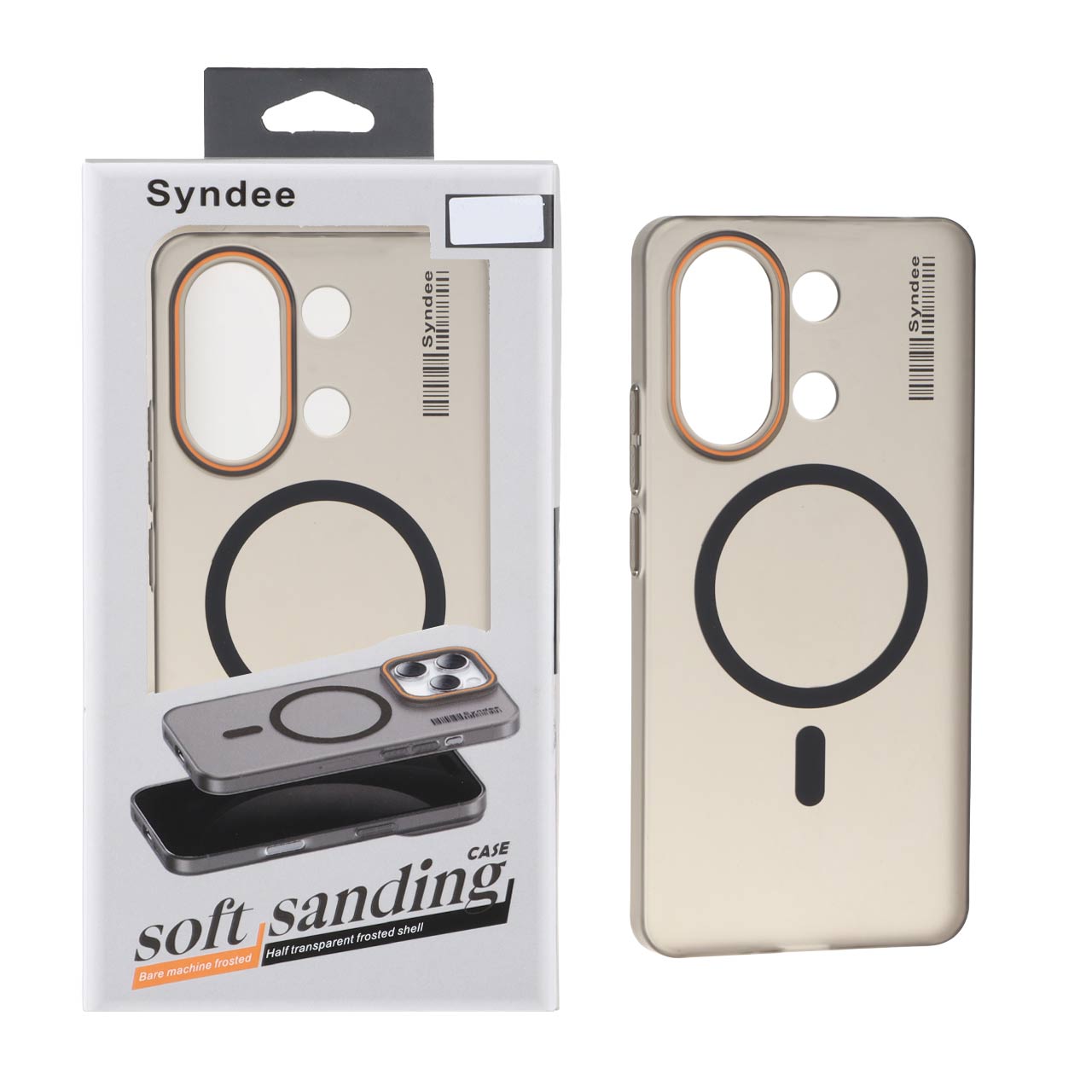 قاب اورجینال Syndee پشت مات MagSafe مدل Xiaomi Redmi Note 13 4G - مشکی (پک دار)