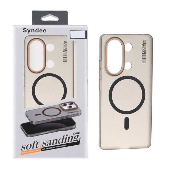 قاب اورجینال Syndee پشت مات MagSafe مدل Xiaomi Redmi Note 14S / Note 13 Pro 4G / Poco M6 Pro 4G - مشکی (پک دار)