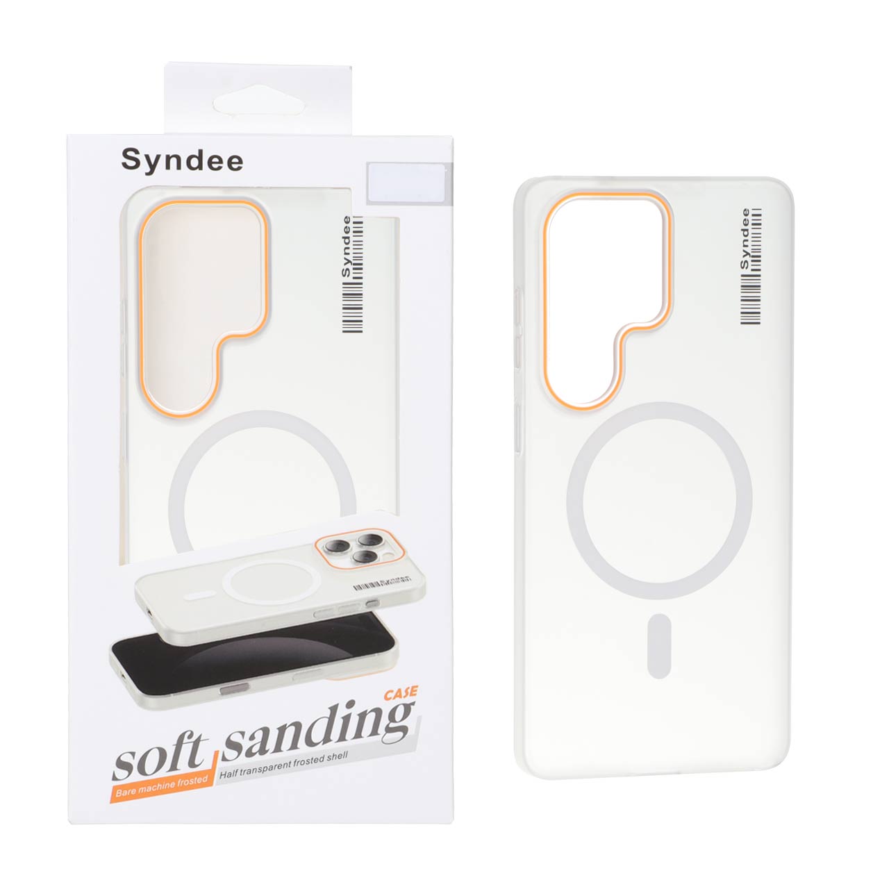 قاب اورجینال Syndee پشت مات MagSafe مدل Samsung Galaxy S26 Ultra - سفید (پک دار)