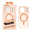 قاب اورجینال Syndee پشت مات MagSafe مدل Apple iPhone 14 Pro - نارنجی (پک دار)