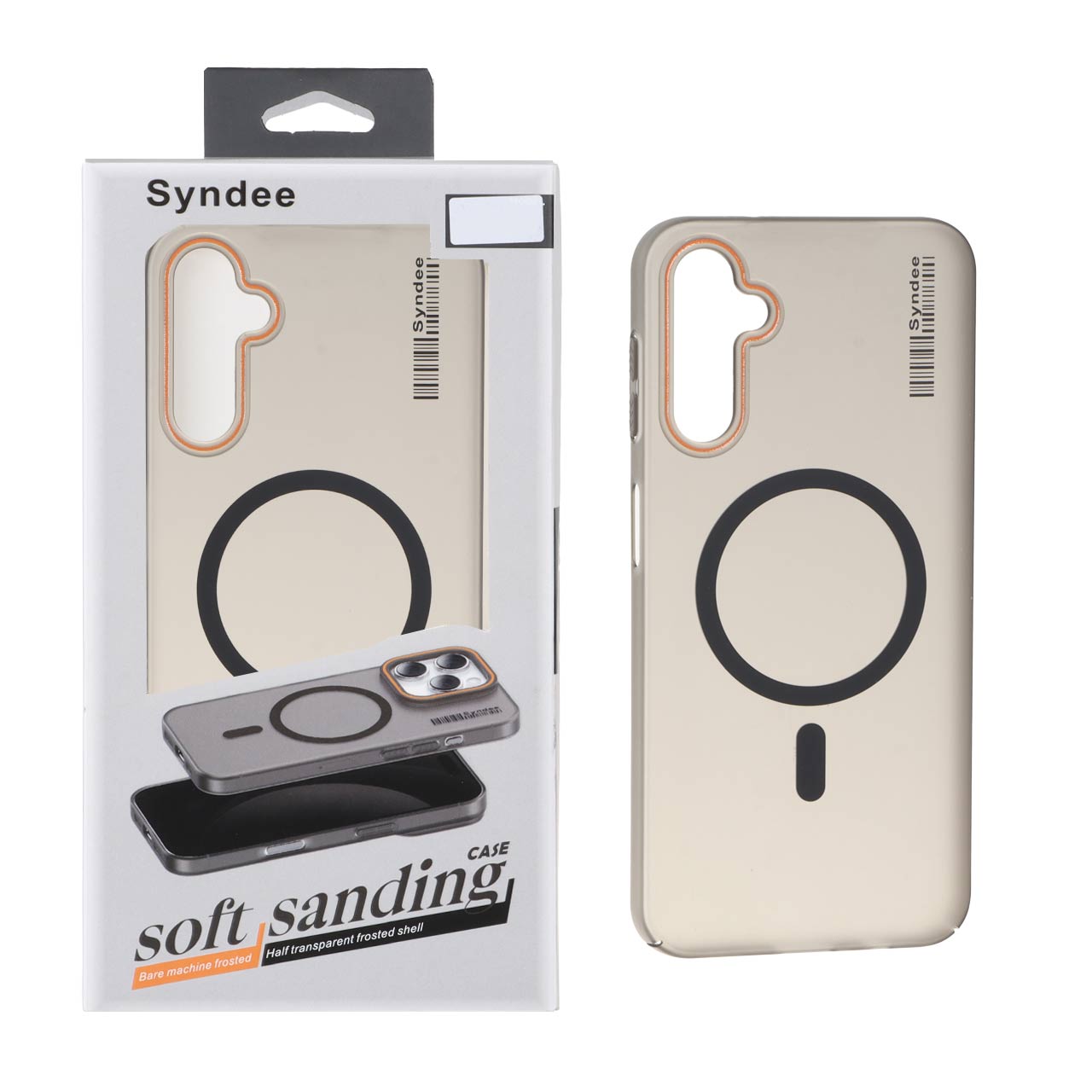 قاب اورجینال Syndee پشت مات MagSafe مدل Samsung Galaxy A14 - مشکی (پک دار)