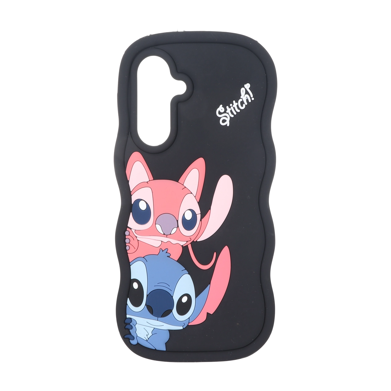 قاب سیلیکونی کنگره ای Stitch برجسته فانتزی Samsung Galaxy A17 / A26 - مشکی کد 1