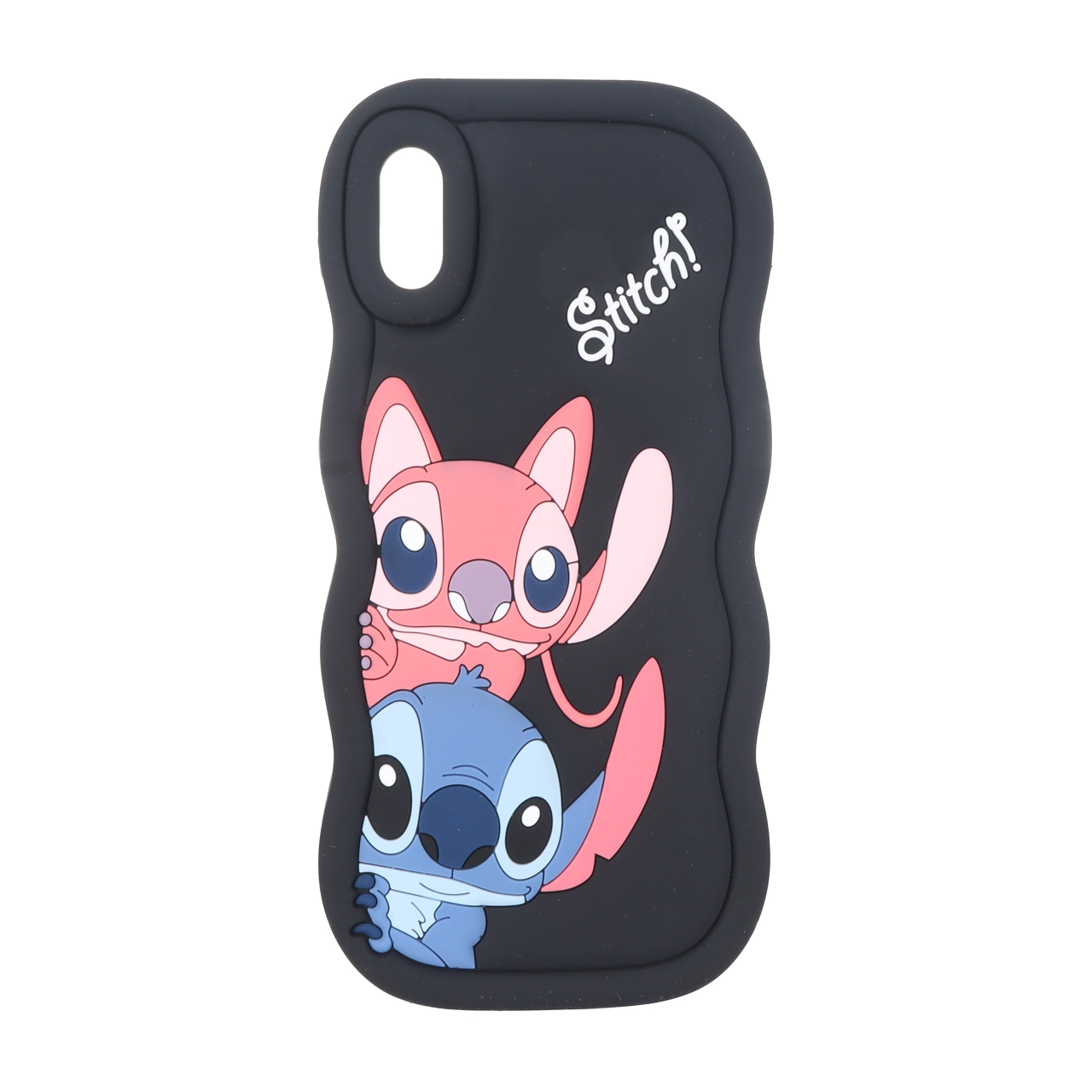 قاب سیلیکونی کنگره ای Stitch برجسته فانتزی Apple iPhone X Max / iPhone XS Max - مشکی