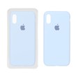 قاب سیلیکونی پاک کنی اورجینال ++A مدل Apple iPhone X / iPhone XS - آبی آسمانی (پک دار)