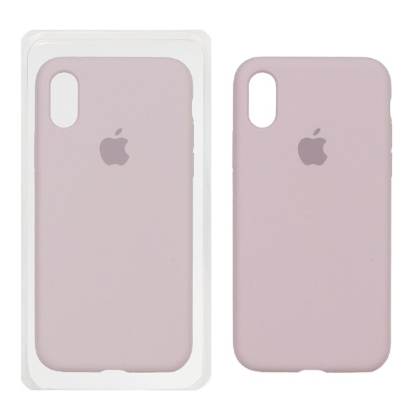 قاب سیلیکونی پاک کنی اورجینال ++A مدل Apple iPhone X / iPhone XS - کالباسی (پک دار)