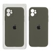 قاب سیلیکونی پاک کنی اورجینال ++A مدل Apple iPhone 11 - سبز زیتونی (پک دار)
