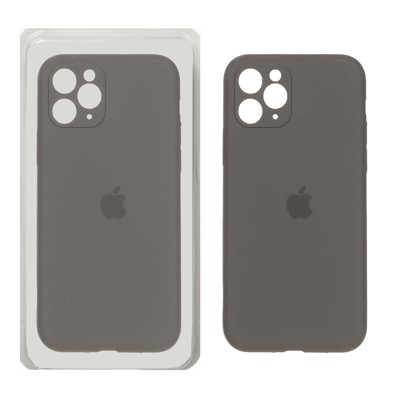 قاب سیلیکونی پاک کنی اورجینال ++A مدل Apple iPhone 11 Pro - خاکستری (پک دار)