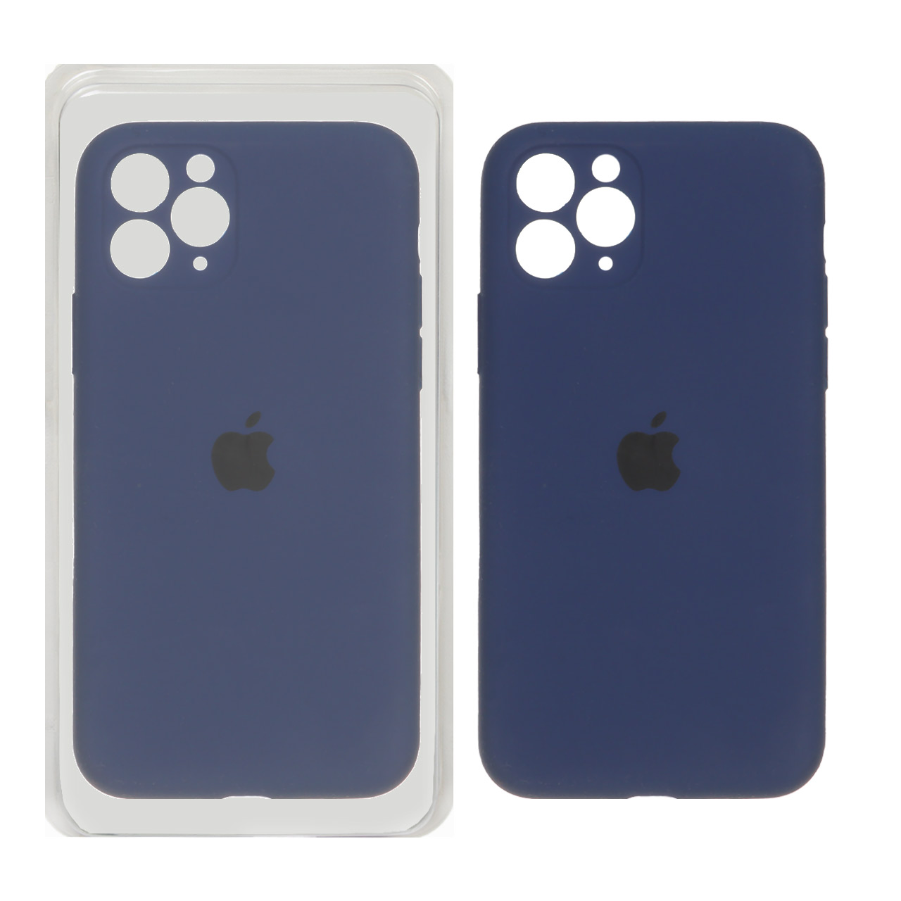 قاب سیلیکونی پاک کنی اورجینال ++A مدل Apple iPhone 11 Pro - سرمه ای (پک دار)