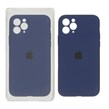 قاب سیلیکونی پاک کنی اورجینال ++A مدل Apple iPhone 11 Pro - سرمه ای (پک دار)
