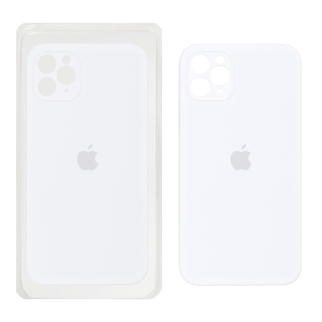 قاب سیلیکونی پاک کنی اورجینال ++A مدل Apple iPhone 11 Pro Max - سفید (پک دار)