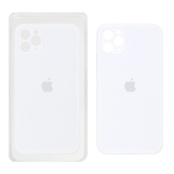 قاب سیلیکونی پاک کنی اورجینال ++A مدل Apple iPhone 11 Pro Max - سفید (پک دار)