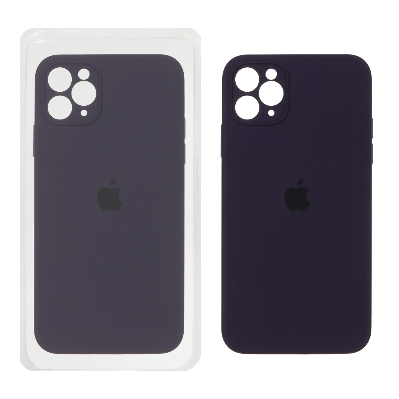 قاب سیلیکونی پاک کنی اورجینال ++A مدل Apple iPhone 11 Pro Max - بادمجانی (پک دار)