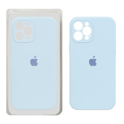 قاب سیلیکونی پاک کنی اورجینال ++A مدل Apple iPhone 12 Pro Max - آبی آسمانی (پک دار)