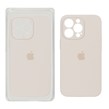قاب سیلیکونی پاک کنی اورجینال ++A مدل Apple iPhone 13 Pro - کرم (پک دار)