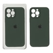 قاب سیلیکونی پاک کنی اورجینال ++A مدل Apple iPhone 13 Pro Max - سبز تیره (پک دار)