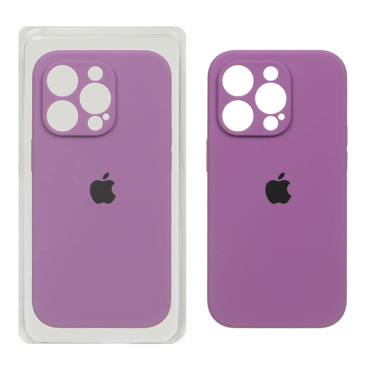 قاب سیلیکونی پاک کنی اورجینال ++A مدل Apple iPhone 14 Pro - ارغوانی (پک دار)