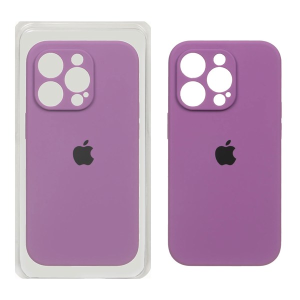 قاب سیلیکونی پاک کنی اورجینال ++A مدل Apple iPhone 14 Pro - ارغوانی (پک دار)