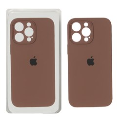 قاب سیلیکونی پاک کنی اورجینال ++A مدل Apple iPhone 14 Pro Max - قهوه ای (پک دار)