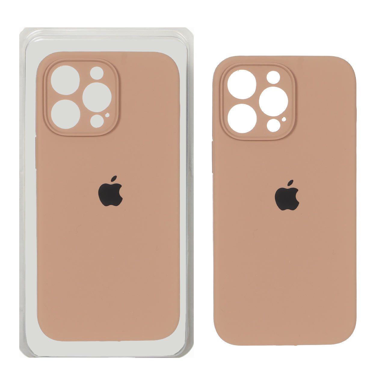 قاب سیلیکونی پاک کنی اورجینال ++A مدل Apple iPhone 14 Pro Max - صحرایی (پک دار)
