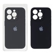 قاب سیلیکونی پاک کنی اورجینال ++A مدل Apple iPhone 15 Pro - مشکی (پک دار)