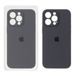 قاب سیلیکونی پاک کنی اورجینال ++A مدل Apple iPhone 15 Pro Max - خاکستری (پک دار)