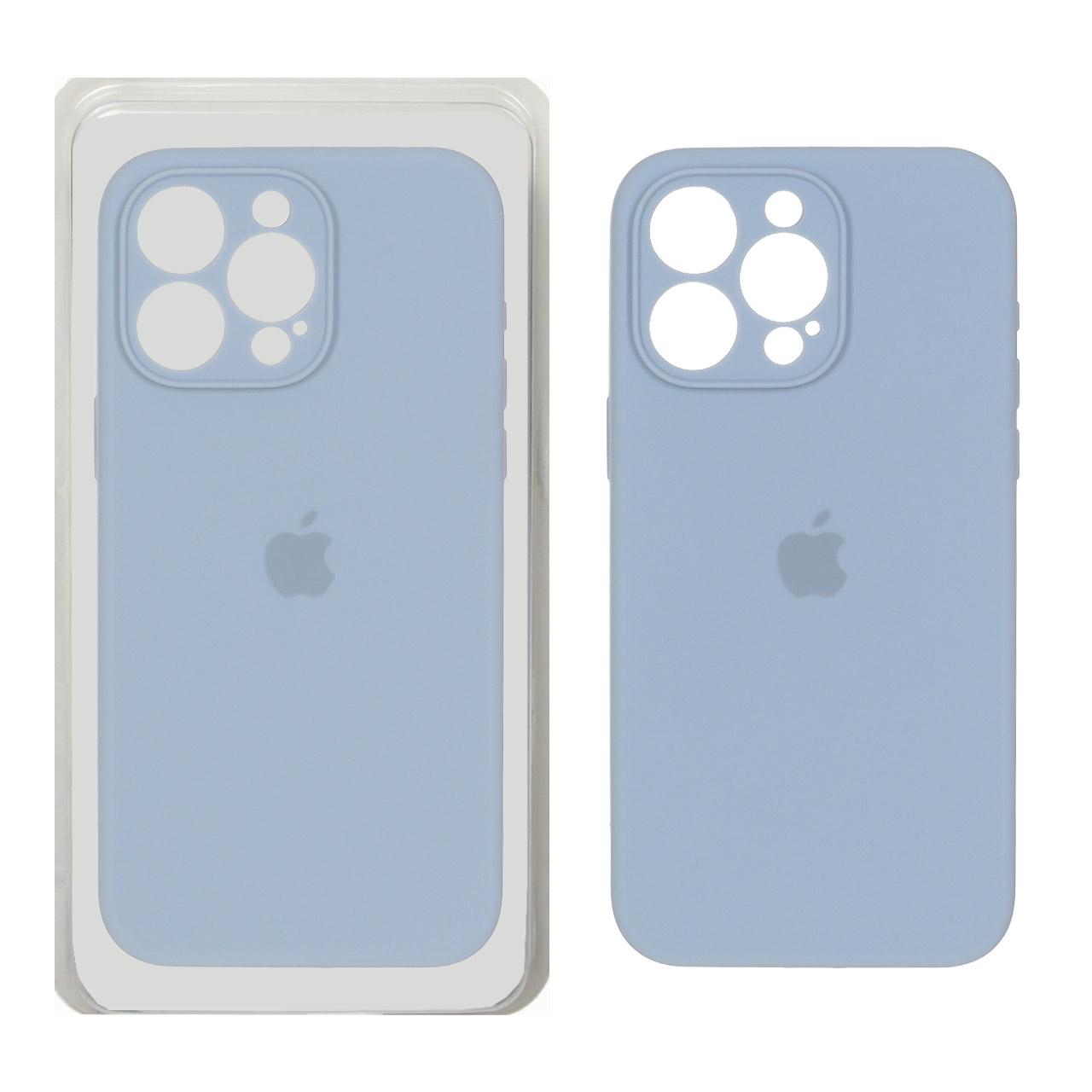 قاب سیلیکونی پاک کنی اورجینال ++A مدل Apple iPhone 15 Pro Max - فیلی (پک دار)