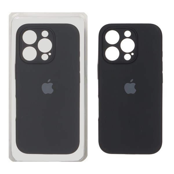 قاب سیلیکونی پاک کنی اورجینال ++A مدل Apple iPhone 16 Pro - مشکی (پک دار)