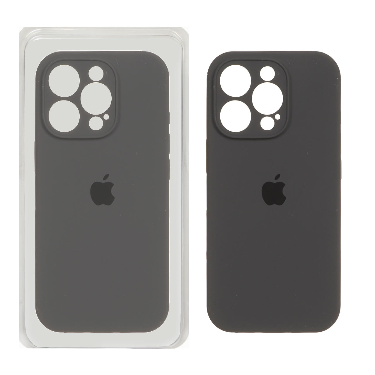 قاب سیلیکونی پاک کنی اورجینال ++A مدل Apple iPhone 16 Pro - خاکستری (پک دار)