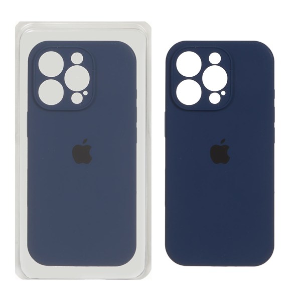 قاب سیلیکونی پاک کنی اورجینال ++A مدل Apple iPhone 16 Pro - سرمه ای (پک دار)