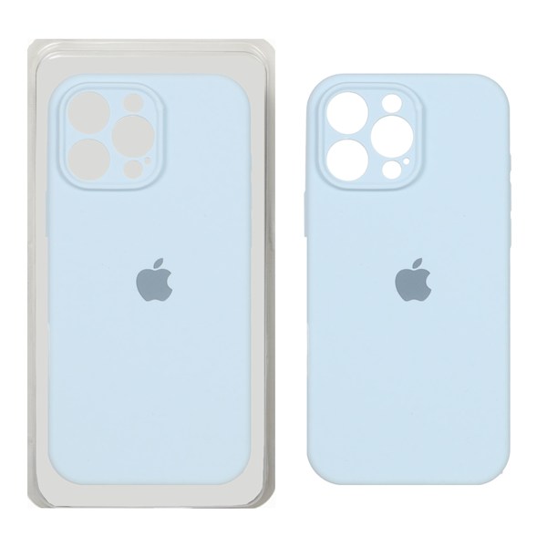 قاب سیلیکونی پاک کنی اورجینال ++A مدل Apple iPhone 16 Pro - آبی آسمانی (پک دار)