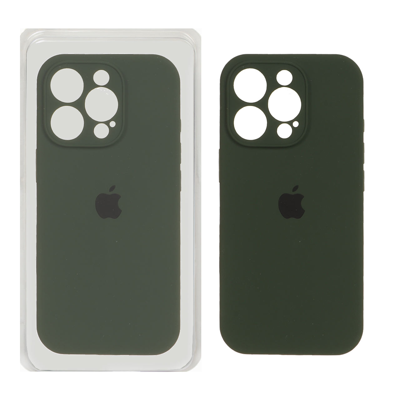 قاب سیلیکونی پاک کنی اورجینال ++A مدل Apple iPhone 16 Pro - سبز زیتونی (پک دار)