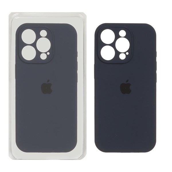 قاب سیلیکونی پاک کنی اورجینال ++A مدل Apple iPhone 16 Pro - سرمه ای تیره (پک دار)