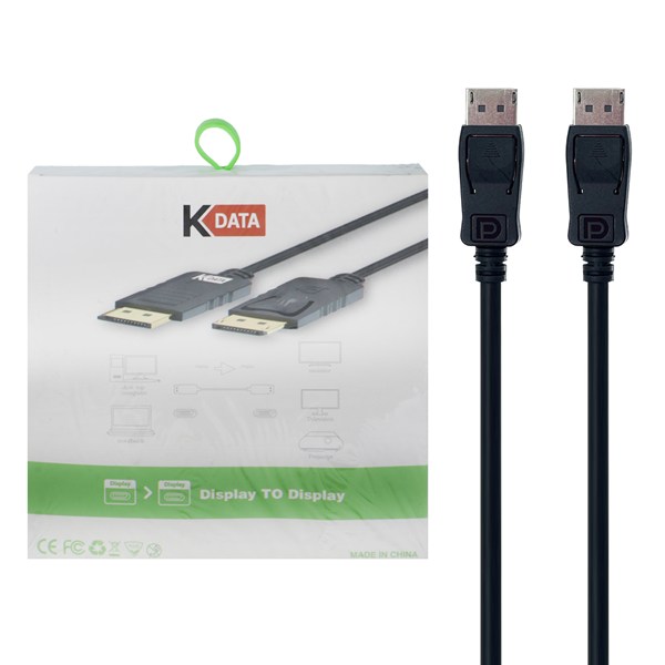 کابل 1.8 متری KDATA Display To Display - مشکی - RYL