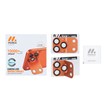 محافظ لنز اورجینال Full Cover فلزی استند شو MORCK مدل Apple iPhone 17 Pro - نارنجی (پک دار)