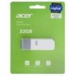فلش مموری Acer مدل UP200 USB2.0 ظرفیت 32GB - سفید (گارانتی متین)