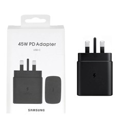 شارژر دیواری سه پین PD و فست تک پورت Samsung Type-C مدل TA845 45W - مشکی - پک ضعیف (گارانتی شش ماهه AZR)