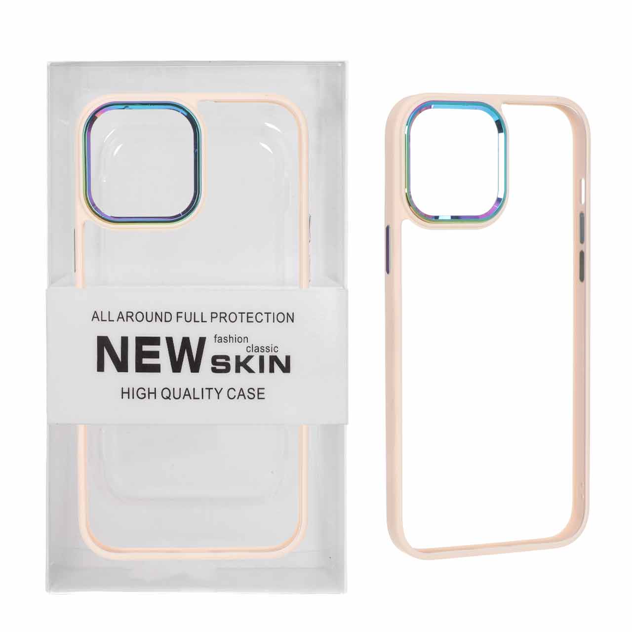 قاب اورجینال Apple iPhone 13 Pro Max - New Skin - گلبهی (پک دار) - MPS