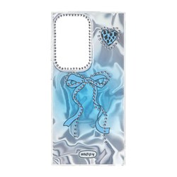 قاب Silver Cloud پاپیون نگین دار Samsung Galaxy S24 Ultra - آبی