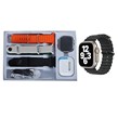 پک ساعت هوشمند و ایرفون بی سیم KEQIWEAR مدل KW95 Ultra 3 - طلایی (پک ضعیف)