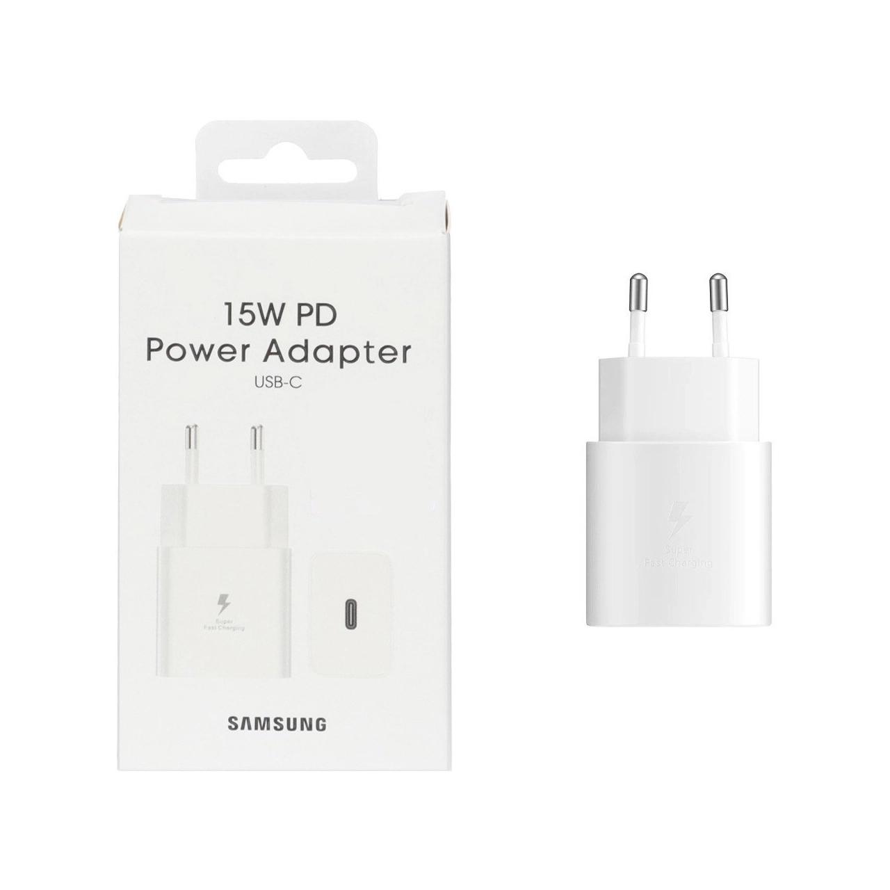 شارژر دیواری فست و PD تک پورت Samsung مدل T1510 15W - سفید - SMO