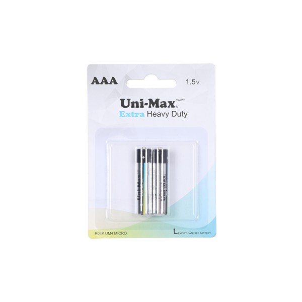 باتری نیم قلم Uni-Max AAA مدل Extra Heavy Duty R03P (بسته 2 عددی)