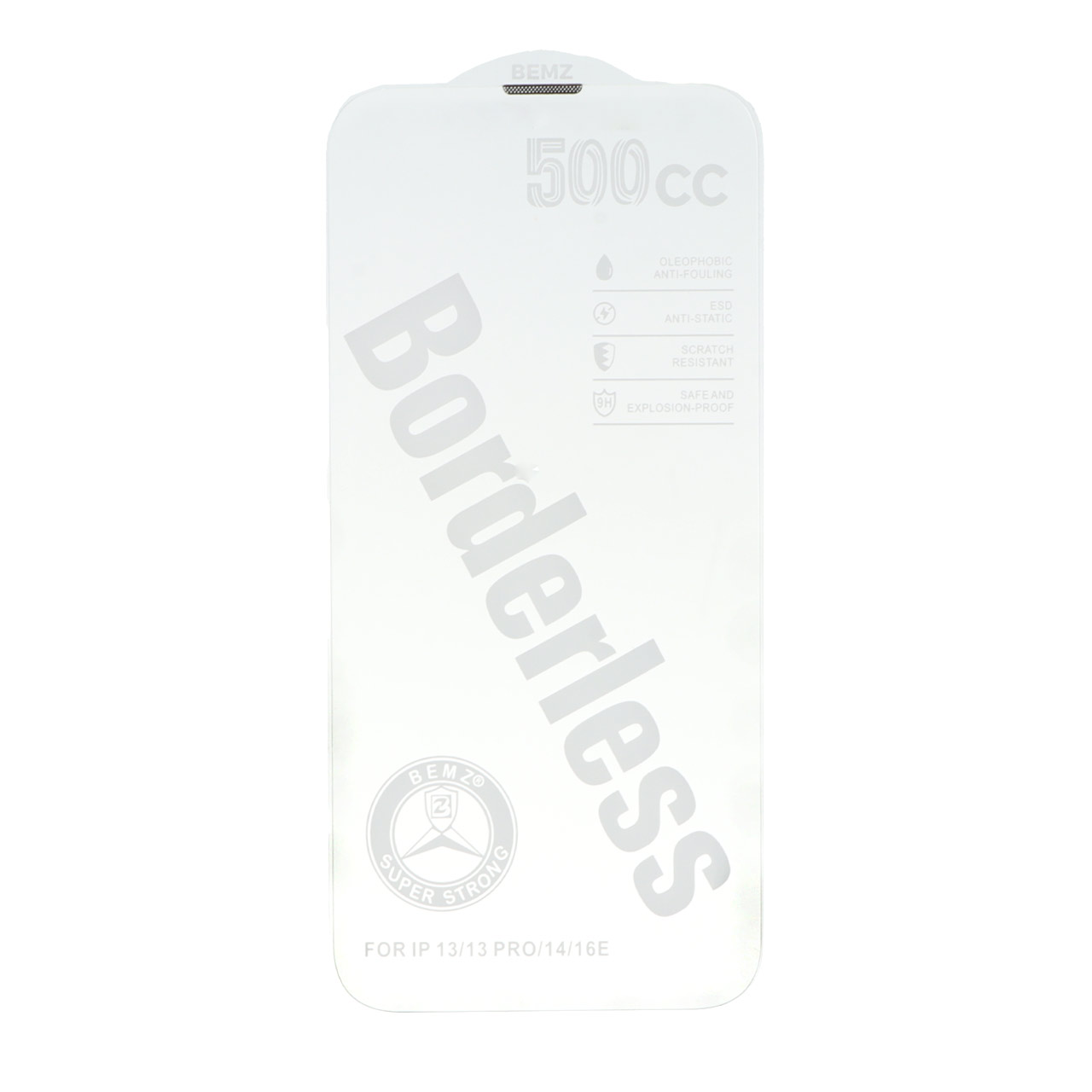 محافظ صفحه نمایش شیشه ای اورجینال بدون حاشیه Bemz ESD 500CC مدل Apple iPhone 13 / iPhone 13 Pro / iPhone 14 / 16e