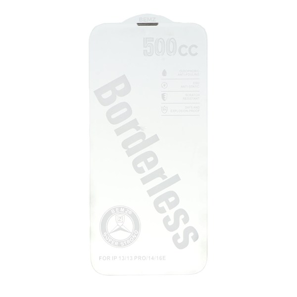 محافظ صفحه نمایش شیشه ای اورجینال بدون حاشیه Bemz ESD 500CC مدل Apple iPhone 13 / iPhone 13 Pro / iPhone 14 / 16e