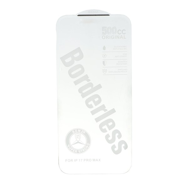 محافظ صفحه نمایش شیشه ای اورجینال بدون حاشیه Bemz ESD 500CC مدل Apple iPhone 17 Pro Max